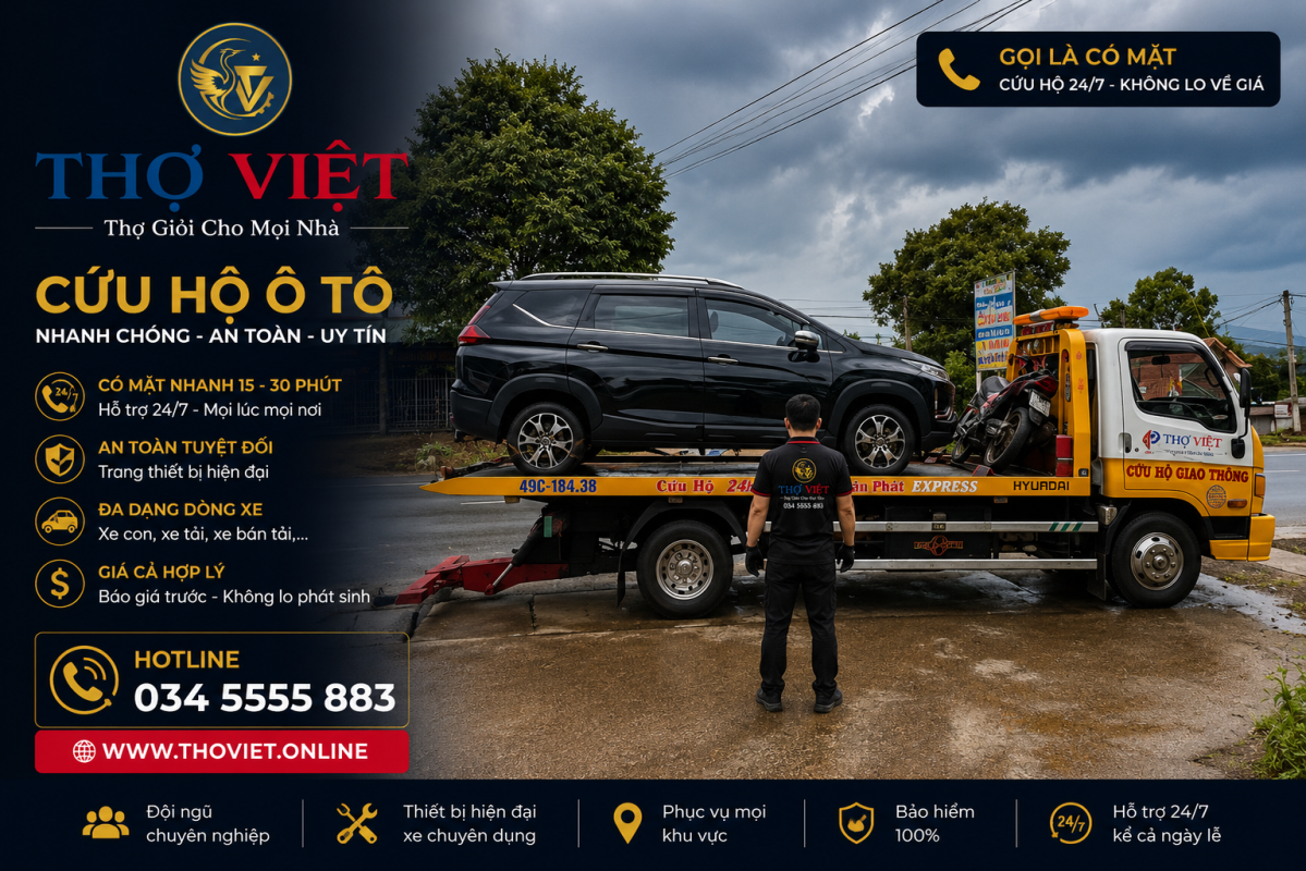 dịch vụ cứu hộ ô tô TPHCM 24/7