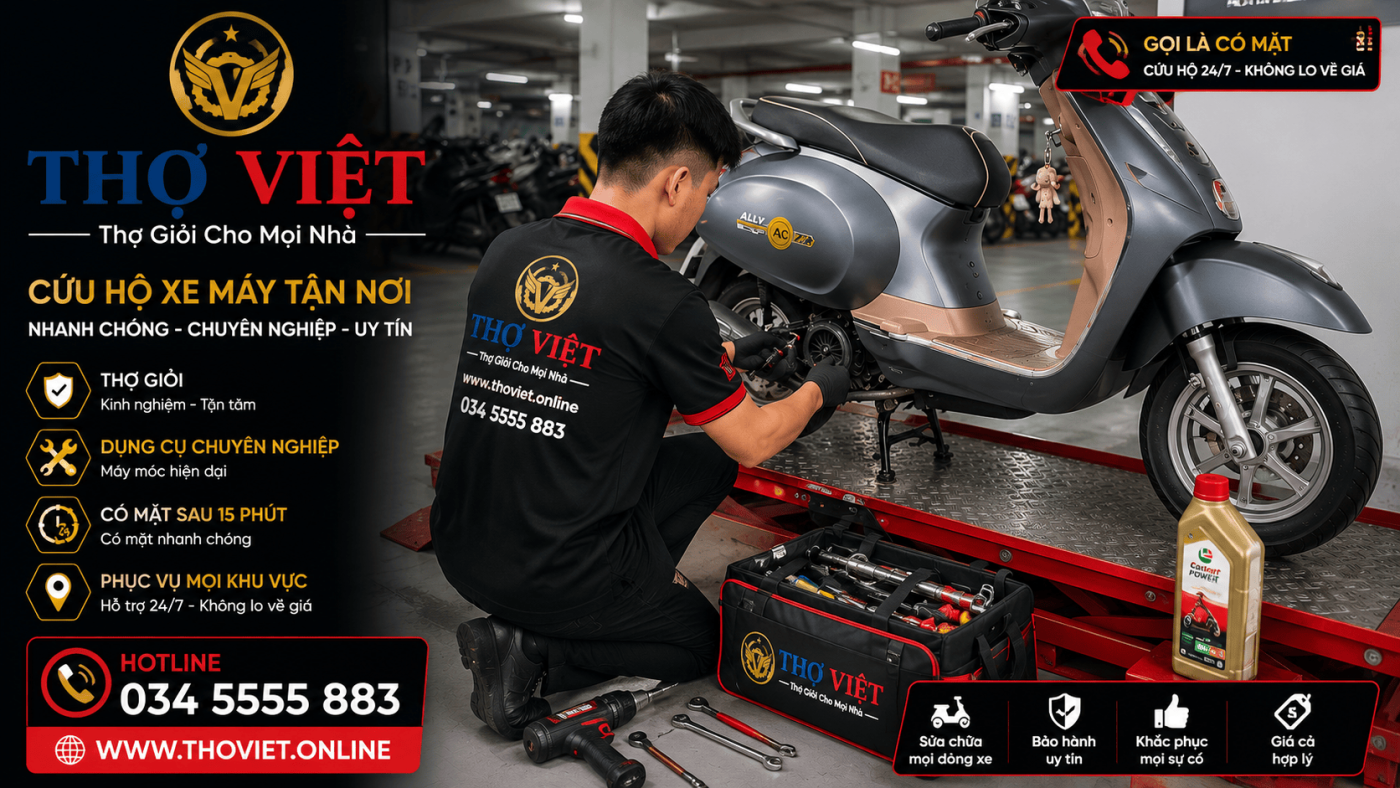 Dịch vụ cứu hộ xe máy TP Thủ Đức