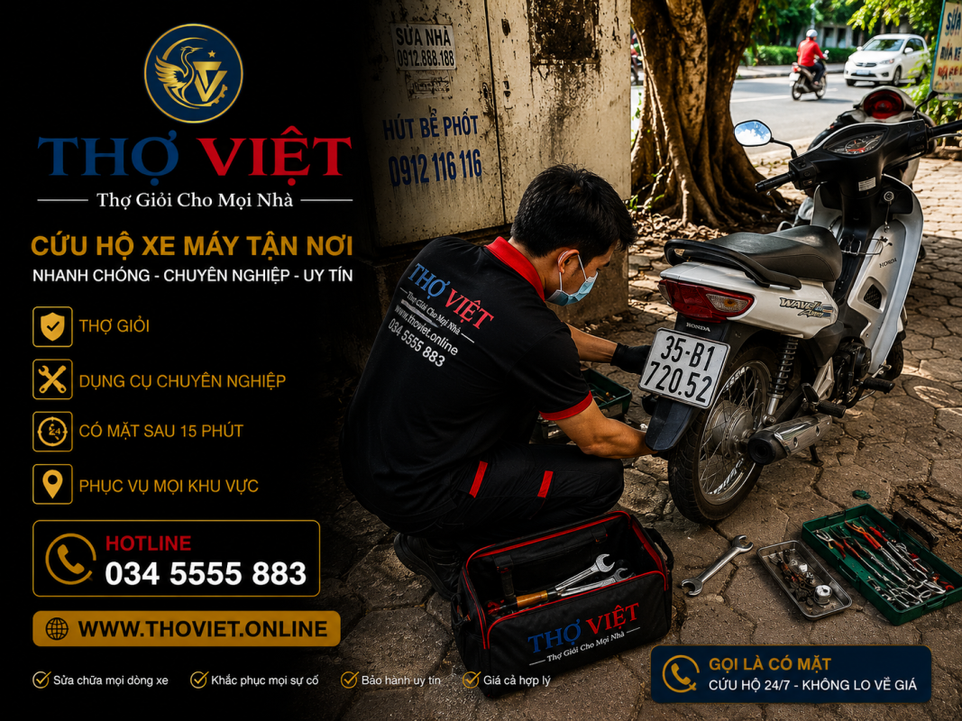dịch vụ cứu hộ xe máy Dầu Tiếng giá tốt