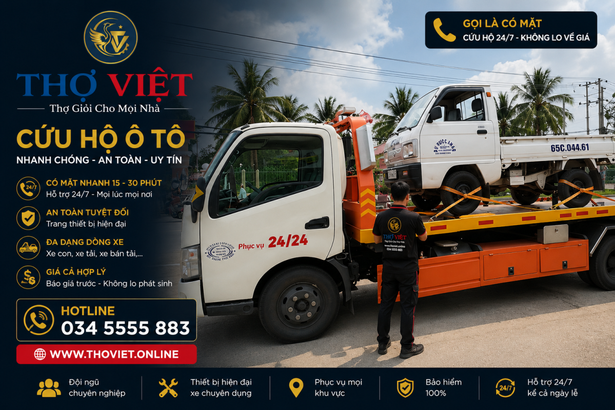 dịch vụ cứu hộ ô tô 24/7
