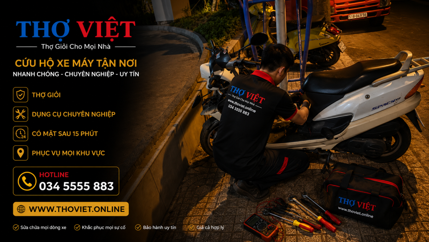 dịch vụ cứu hộ xe máy Cần Thơ chuyên nghiệp