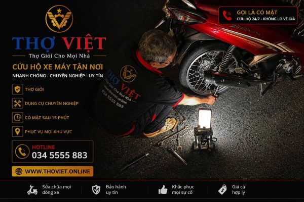 đội cứu hộ xe máy cần giờ chất lượng
