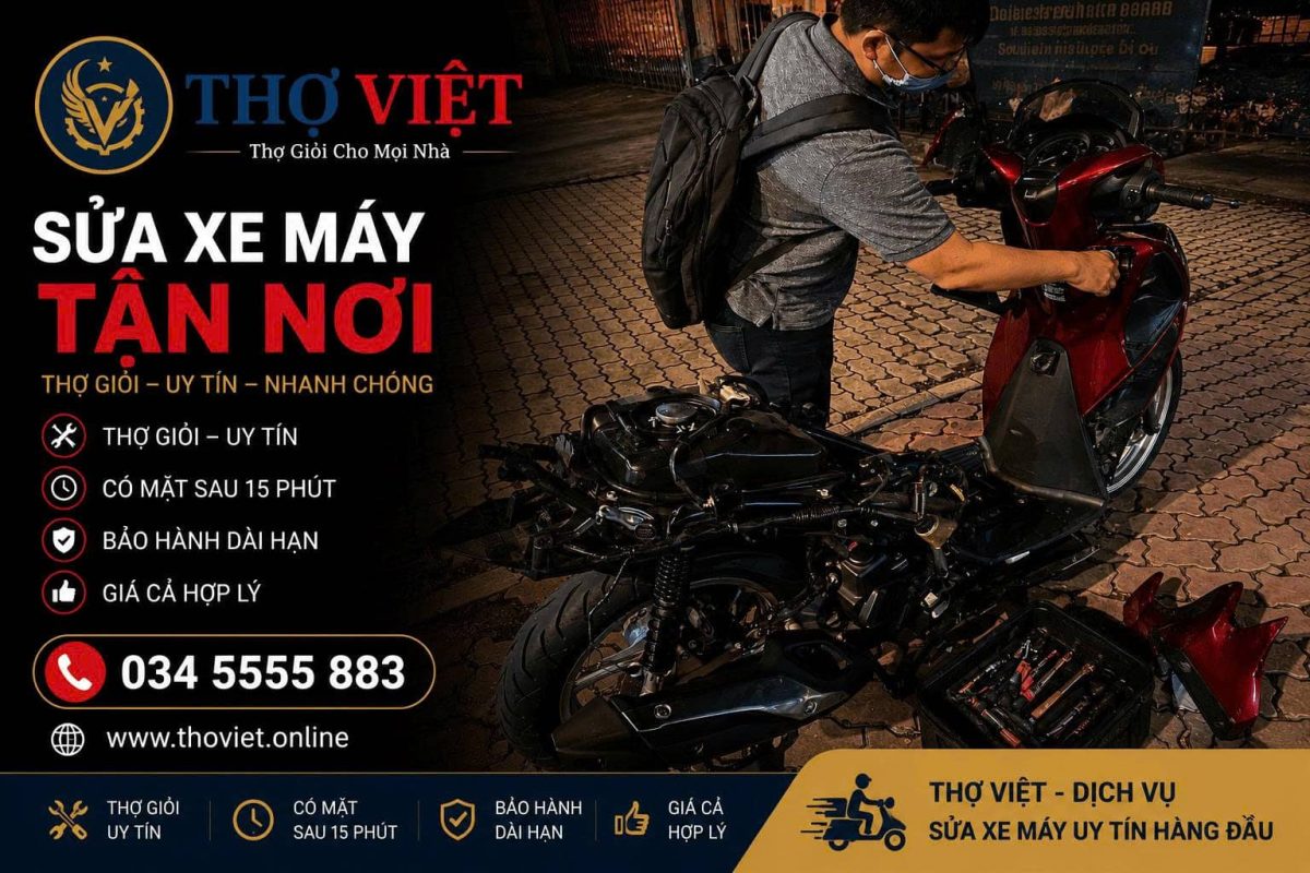 xe máy bị ngập nước chết máy