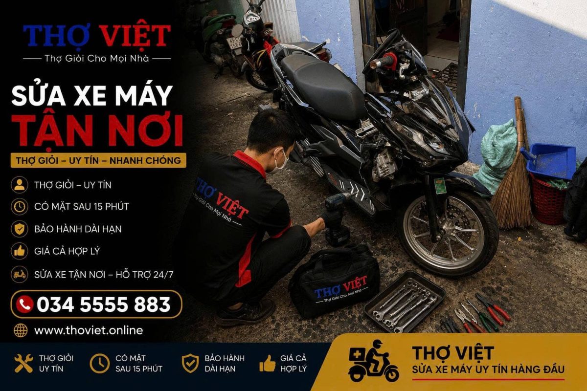 thợ cứu hộ xe máy tại Thạch Thất