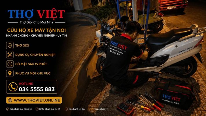 Thợ Việt Cứu Hộ Xe Máy Chuyên Nghiệp